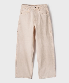 GEMO Jean super baggy avec taille ajustable garçon beige standard