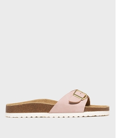 GEMO Mules 1 bride à boucle et semelle intérieure cuir femme - Valentina Baldano Rose