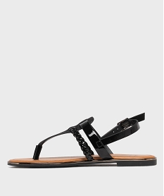 sandales metallisees a entredoigt femme - valentina baldano noir standardL440001_3