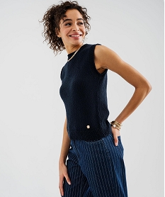 GEMO Pull sans manches dété femme - LuluCastagnette Bleu