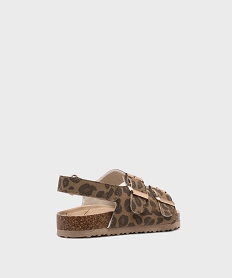 sandales 2 brides a motif leopard fille - lovely wings brunL443601_4