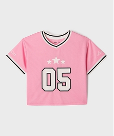 GEMO Tee-shirt de sport court à manches courtes fille rose vif