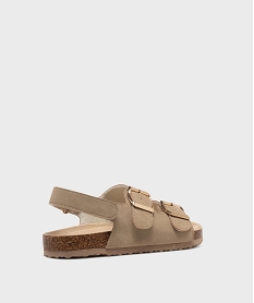 sandales a double bride et scratch au talon fille - lovely wings beige standardL445001_4