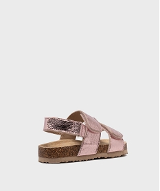 sandales a scratch en matiere metallisee fille - lovely wings rose standardL446201_4