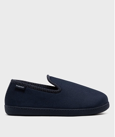 GEMO Chaussons enveloppants à motifs chevrons homme - Isotoner Bleu