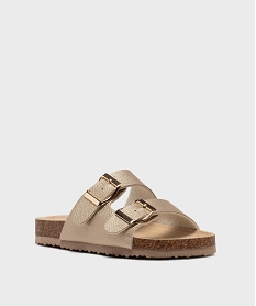 mules ouvertes 2 brides en matiere metallisee fille - lovely wings doreL452401_2