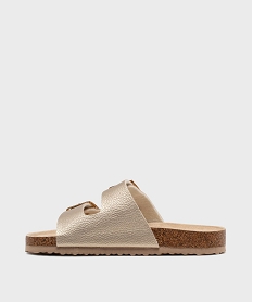 mules ouvertes 2 brides en matiere metallisee fille - lovely wings doreL452401_3