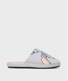 GEMO Chaussons mules à motifs Stitch et Angel femme - Disney Bleu
