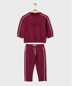 GEMO Ensemble 2 pièces sweat + jogging bébé garçon - LuluCastagnette Rouge