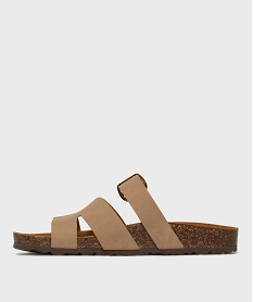 mules semelle interieure cuir anatomique femme beige standard sandales plates et nu-piedsL471701_4