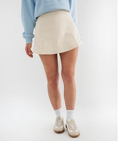 GEMO Jupe short en coton femme - LuluCastagnette x Alizée Beige