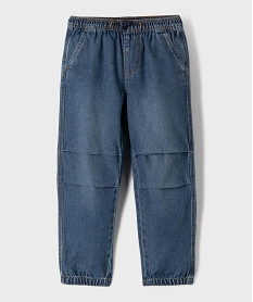 GEMO Jean parachute à taille élastiquée garçon bleu standard