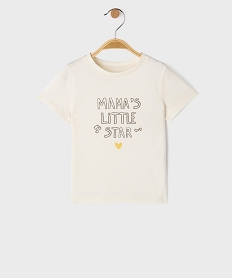 GEMO Tee-shirt à message bébé garçon Beige