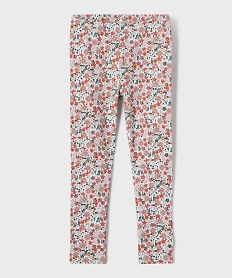 GEMO Legging imprimé avec taille élastique fille Rouge