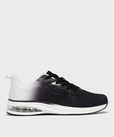 GEMO Baskets en toile bicolores avec semelle à bulle d’air homme - 5 Miles noir standard