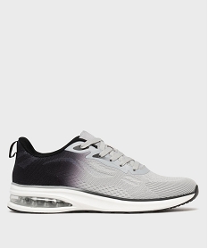 GEMO Baskets en toile bicolores avec semelle à bulle d’air homme - 5 Miles gris standard