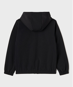 GEMO Blouson softshell déperlant intérieur polaire à capuche garçon noir standard