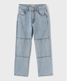 GEMO Jean loose en denim 100% coton délavé garçon Bleu