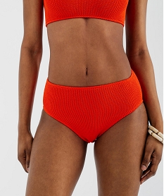 GEMO Culotte de bain extensible taille unique femme Rouge