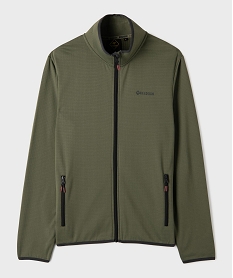 GEMO Sweat zippé extensible intérieur polaire texturé homme - Roadsign kaki standard