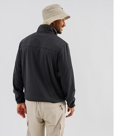 GEMO Sweat zippé extensible intérieur polaire texturé homme - Roadsign noir standard