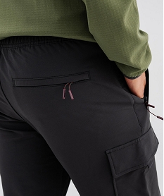 GEMO Pantalon de randonnée extensible et multipoche homme - Roadsign noir standard