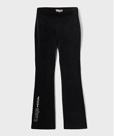 GEMO Pantalon de sport en velours coupe flare fille - Camps United noir standard