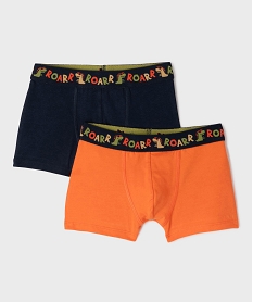GEMO Boxer en coton stretch garçon (lot de 2) Bleu
