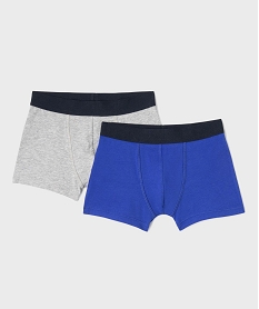 GEMO Boxers en coton biologique motifs jeux vidéo garçon (lot de 2) bleu standard