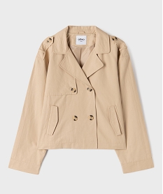 GEMO Veste large esprit trench fille Beige