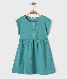 GEMO Robe courte sans manches coupe ample bébé fille Vert