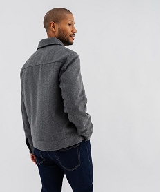 GEMO Blouson col chemise zippé homme Gris