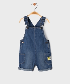 GEMO Salopette courte en jean bébé garçon bleu standard