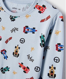 pyjama en coton a motifs voitures de courses garcon bleuL597701_2