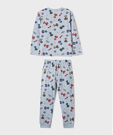 pyjama en coton a motifs voitures de courses garcon bleuL597701_3