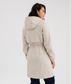 GEMO Imperméable à capuche femme beige standard
