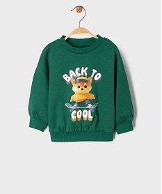 GEMO Sweat à motif skate bébé garçon Vert