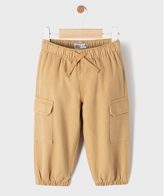 GEMO Pantalon cargo en coton et Lyocell bébé garçon Orange
