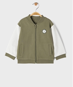 GEMO Sweat réversible imprimé dinosaures  bébé garçon kaki standard