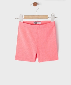 GEMO Legging court en maille côtelée bébé fille Rose