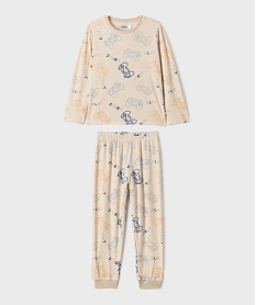 GEMO Pyjama en velours avec motifs jeux vidéo garçon Beige