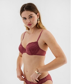 GEMO Culotte en dentelle et tulle femme (lot de 2) Violet
