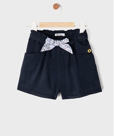 GEMO Short fluide avec taille élastique ajustable bébé fille - LuluCastagnette Bleu