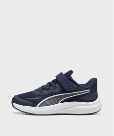 GEMO Baskets Skyrocket 2 à scratch et lacets élastiqués garçon - Puma Bleu