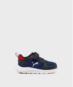 GEMO Baskets look running en mesh à scratch et lacets élastiques bébé garçon - Puma Bleu