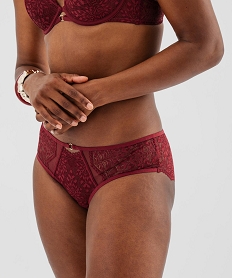 GEMO Shorty en dentelle femme Rouge