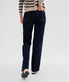 GEMO Jean flare en matière extensible femme Bleu