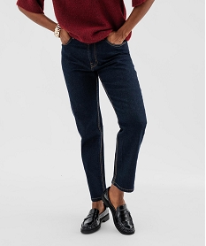 GEMO Jean Cropped stretch femme Bleu