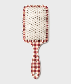 GEMO Brosse à cheveux large motif carreaux - LuluCastagnette Rouge