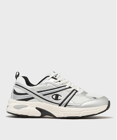 GEMO Baskets RT25 pure avec touches métallisées femme - Champion blanc standard
